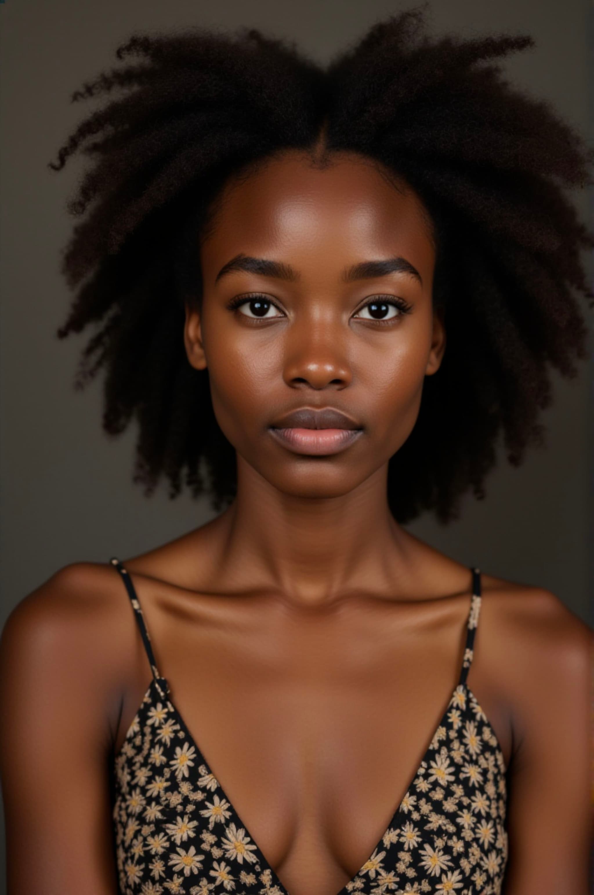 portrait photo of a african young woman